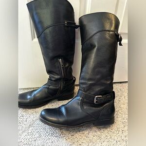 Frye “phillip” black Leather Riding Boots